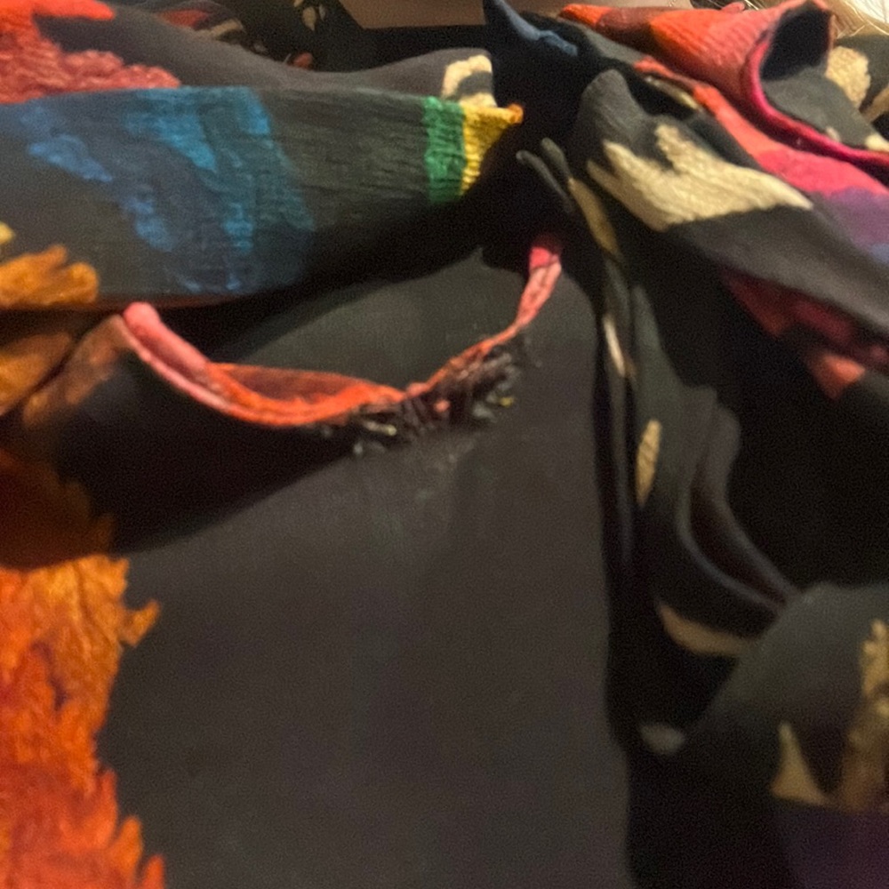 Farm Rio - Macaws Flight Tie-Neck Ankle Dress - Picture 10 of 11